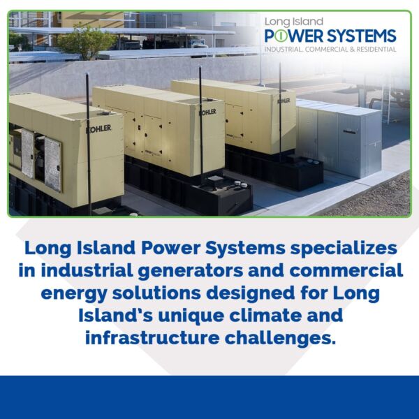 Long Island Power Systems offering industrial generator rentals, repairs, and maintenance.